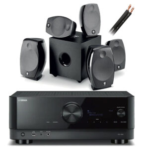 YAMAHA/FOCAL – Amplificateur RX-V6A + Pack Enceintes Sib Evo Dolby Atmos 5.1.2 + Câble NORSTONE B250 (50 mètres)