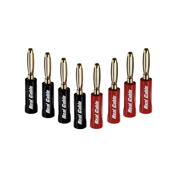 REAL CABLE - Fiches bananes B6020-2C (lot de 8)