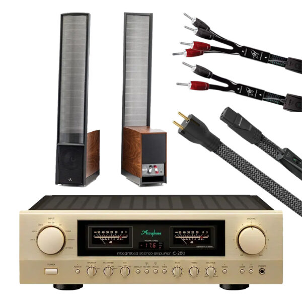 ACCUPHASE / MARTIN LOGAN / AUDIOQUEST - Pack Ampli E-280 + Enceintes CLASSIC ESL 9 + Câbles ROCKET 88 + Secteur BLIZZARD IEC C13