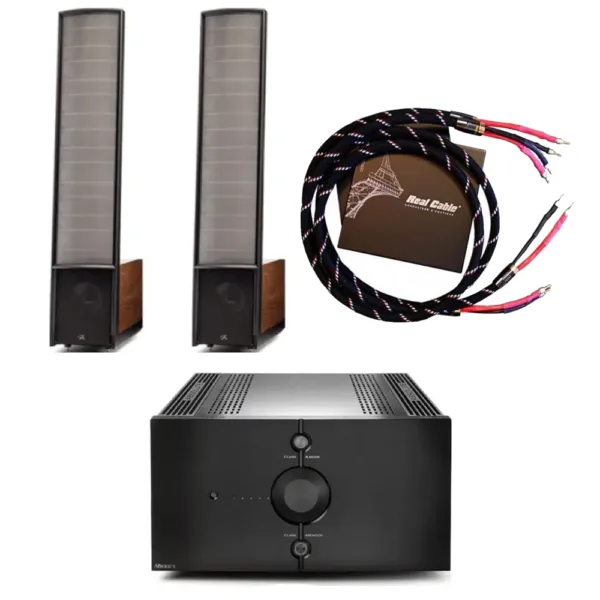AUDIO ANALOGUE /  MARTIN LOGAN/ REALCABLE – Pack Ampli ABSOLUTE (EXPO) +  Enceintes CLASSIC ESL 9 (EXPO) + Câbles CHAMBORD II 2x2M