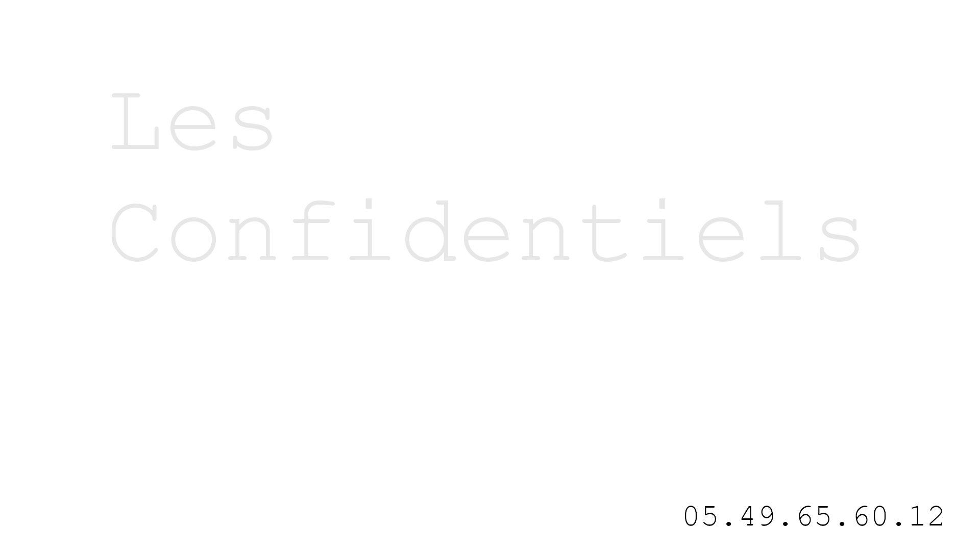 Les Confidentiels Toponil