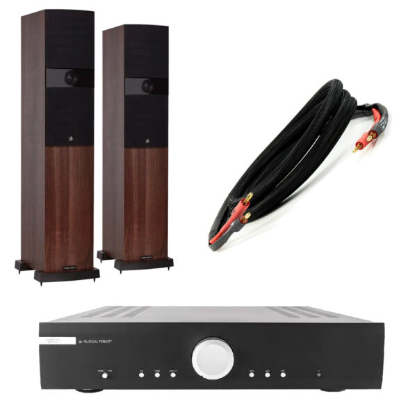 MUSICAL FIDELITY / FYNE AUDIO / REAL CABLE - Pack Ampli M2SI + Enceintes F303 + Câbles SP CHEVERNY (2×2 m)