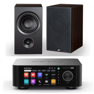 WIIM / PSB – Pack Lecteur réseau PLAY + Enceintes ALPHA P5