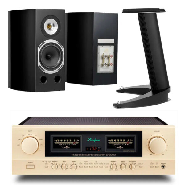 Pack ACCUPHASE / TRIANGLE – Amplificateur E-3000 + Enceintes bibliothèque MAGELLAN DUETTO 40th anniversary + Pieds S08
