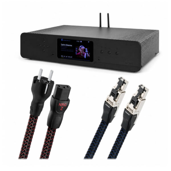ATOLL/AUDIOQUEST - Pack Lecteur réseau ST300 Signature + Câble RJ45 Vodka 1,5M + Câble d'alimentation NRG Z3 2M