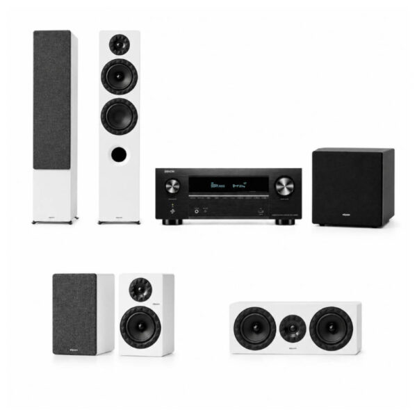 DENON / ELIPSON - Pack Amplificateur AVC-X3800H + Enceintes Prestige Facet 14 F II + Enceinte Facet 11C II + Enceintes Facet 6B II + Caisson de basses Premium SUB 10