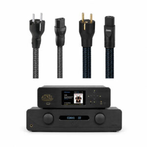 ATOLL/AUDIOQUEST – Amplificateur IN200 EVO + lecteur réseau MS120 + câbles d’alimentation NRG Y3 1M + JAWS 1M