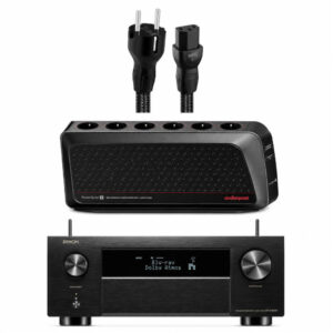 DENON/AUDIOQUEST – Amplificateur AVC-X4800H + Barrette secteur Powerquest 2 + Câble d’alimentation NRG Y3 2M