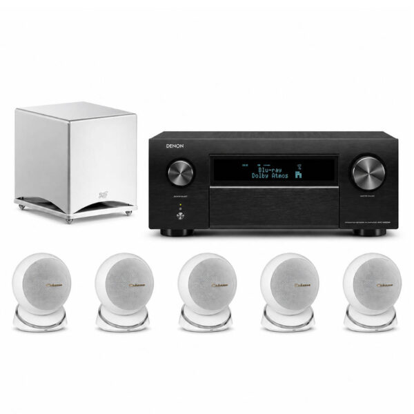 DENON/CABASSE - Pack Amplificateur AVC-X6800H +  5 Enceintes IO3 + Caisson de basse Santorin 30-200